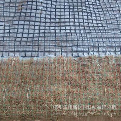 供应护坡植草椰丝毯-加筋抗冲生物毯-生态绿化水土保护毯公路边坡绿化