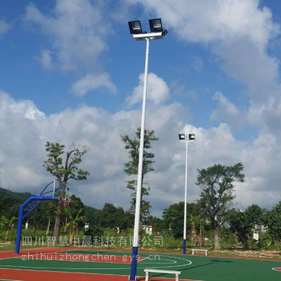 四川路灯厂直供LED8米15米20米户外球场灯篮球场广场体育馆中杆灯高杆灯