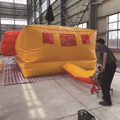 救生气垫 采用具有阻燃性能的高强纤维材料制成 工地防护救援气囊