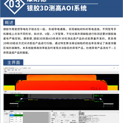 康耐德智能侧边封胶硅酮胶aoi视觉检测 面胶缺陷检测系统