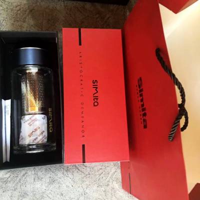 施密特牌茶杯 西安玻璃茶杯 配茶漏礼品杯印字