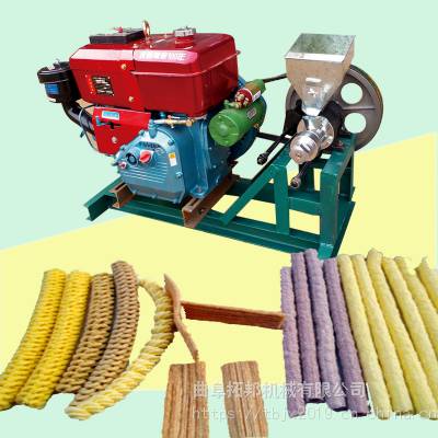 云南玉米膨化机 小型五谷杂粮食品膨化机 玉米空心棒膨化机
