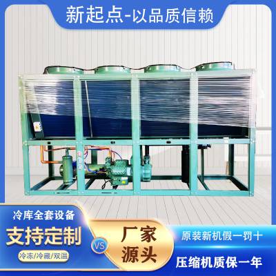 德国比泽尔Bitzer低噪音制冷机组 商超居民区低转速大风量冷凝机