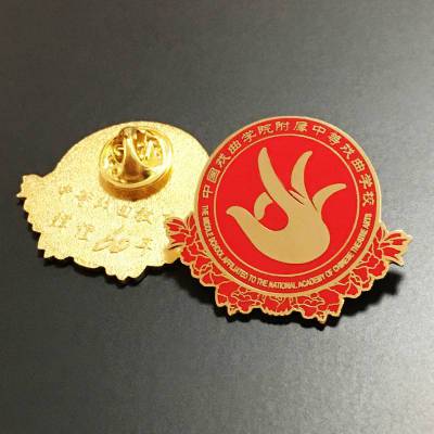 金属徽章定制 学校本地胸牌 制作胸章厂