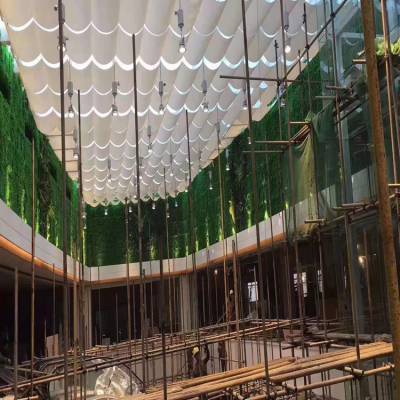 菏泽采光顶遮阳帘大型商场玻璃顶电动天棚帘室外电动遮阳棚