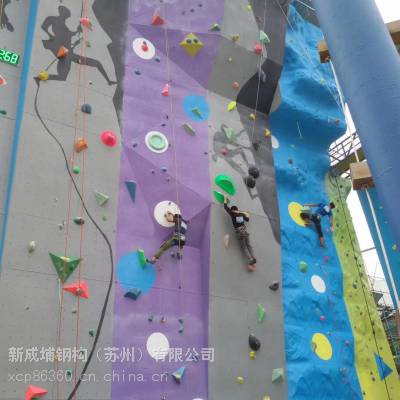 福建厦门真石室内外攀岩墙定制设计制作安装,浙江杭州攀岩墙定制一条街