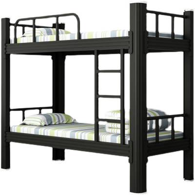 上下铺铁架床寝室双层床铁艺床双人宿舍床上下床铁床高低型材钢床