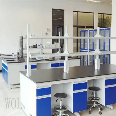 WOL生产定制珠海实验室全钢钢木实验台边台中央台