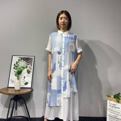 重工刺绣披肩【秀蓓儿SHOWBELLE】21夏 深圳国风气质连衣裙 简约***气质华服 精致大码女装
