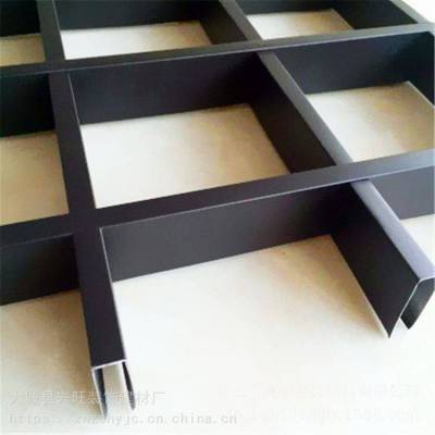 地铁站铝格栅吊顶 时尚格栅天花 彩色铝格栅