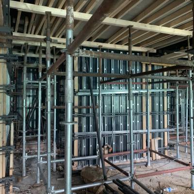 剪力墙钢支撑背楞体系 、顶板体系