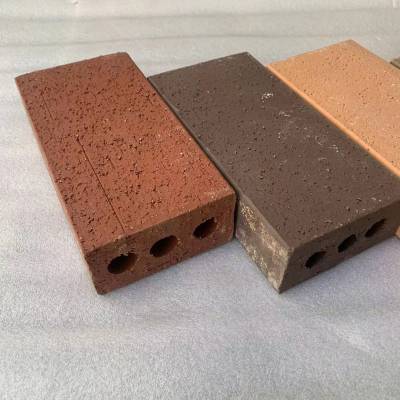 陶土烧制饰面清水砖景区园林砌块砖建筑防水红砖防风