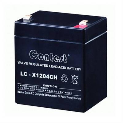 Contest蓄电池 LC-X1204CH 康迪斯12V4AH电池 直流屏 配电柜 UPS电源用