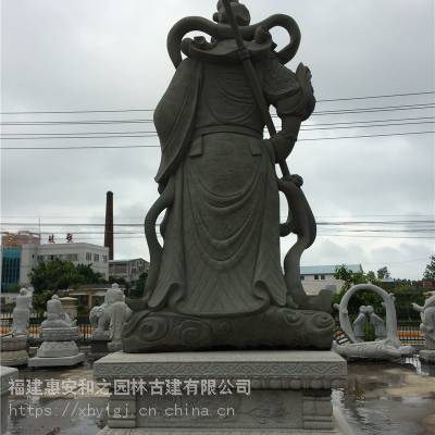 清远广场关公石雕刻图片 关帝庙人物雕塑