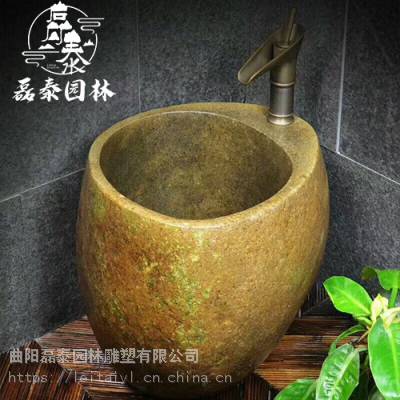 石雕石盆大理石洗手池庭院水池室内阳台洗衣池墩布池价格 推发网