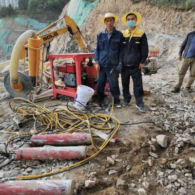 甘肃武威液压开山机石材场开采不能放炮裂岩机生产厂家