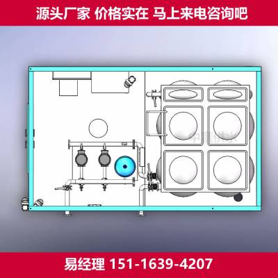 甲长沙不锈钢给水泵房整套设备在工厂内完成