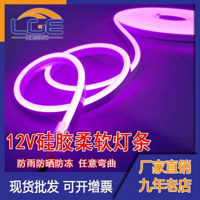 供应2835低压霓虹灯条硅胶柔性霓虹灯管