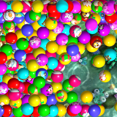 淘气堡海洋球互动投影砸球互动游戏儿童乐园3D投影砸球投球互动