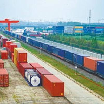 中亚国际铁路运输 河南出口钢材板材到卡拉干达奇姆肯特的中亚班列