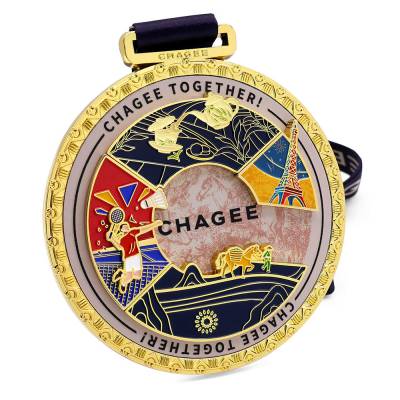 可旋转 IP 联名金属奖牌锌合金材质五金奖章厂