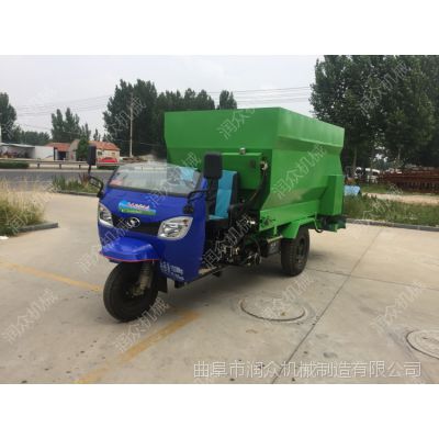 喂牛噪音低抛草车 牛棚窄小过道左右出料喂牛撒料车