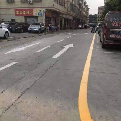 中山乡村道路划线价格，中山划热熔停车位线，中山停车场划线厂家