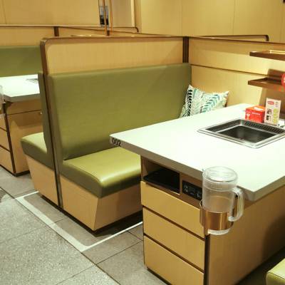 海底捞连锁火锅店双面卡座沙发