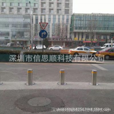 济南全自动升降柱厂家直销液压路障阻车器 反恐伸缩路桩质量***