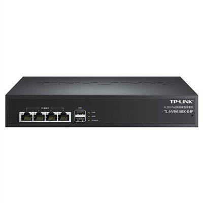 TP-LINK TL-NVR6106K-B4P H.265 PoE网络硬盘录像机4PoE口/6路/单