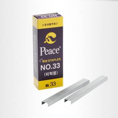 韩国平和PEACE 26/6 33#5000PCS通用办公学生用 订书机钉书针通用工业