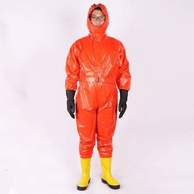 二级化学防护服装生化氨气液氨轻型防化护服全封闭式重型防化服