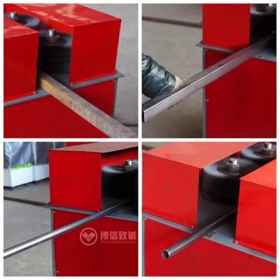 自制简易钢管除锈机钢板除锈设备