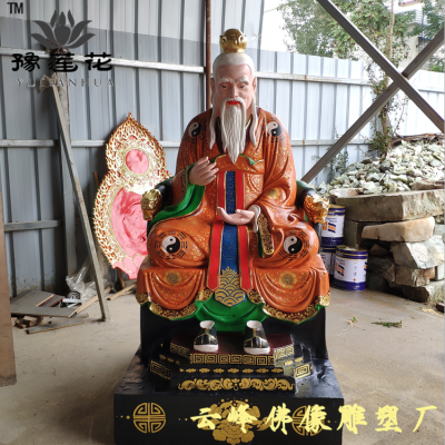 王禅老祖鬼谷子是老子徒弟尹喜的徒弟三皇老祖寺庙太上老君神像