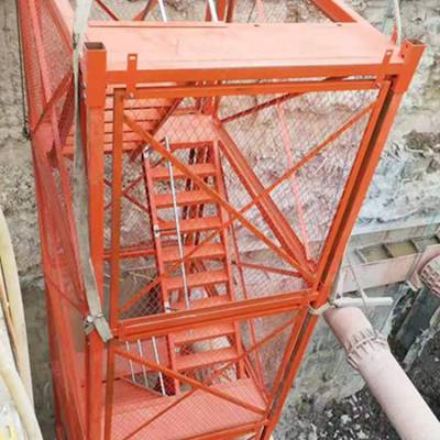 基坑上下安全通道 框架式安全梯笼 笼式安全爬梯梯笼 可非标定制
