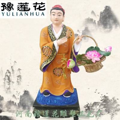 八仙人物神像雕塑彩绘站像蓝采和神像张果老神像河南玻璃钢雕塑报价