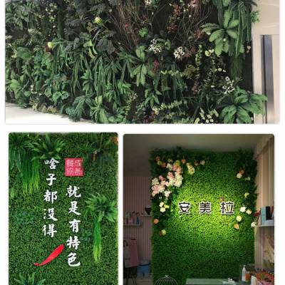 室内外绿化设计，定做植物墙及仿真植物墙