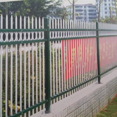 河南三门峡加工PVC锌钢护栏铁艺栅栏护栏网锌钢小区园林围墙