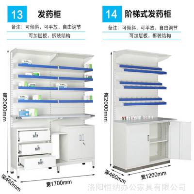 汉中 株洲中医药房***货架 连锁药店、社区医疗西药架、库房架 药盘架锦福祥