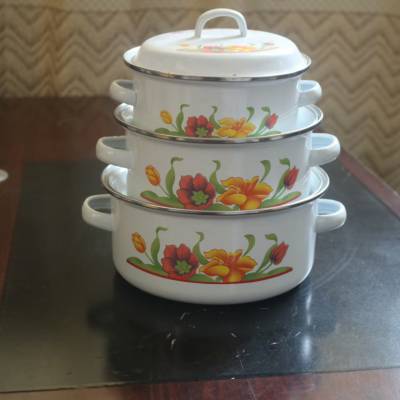 搪瓷制品 ：搪瓷锅 、 搪瓷盆 、搪瓷洗手碗、搪瓷盘子