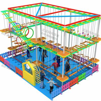 商场儿童拓展设备室内探险游乐项目青少年室内高空攀爬攀岩