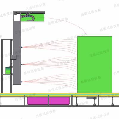 ipx6储能柜防水测试机喷淋试验房淋水试验室岳信品牌