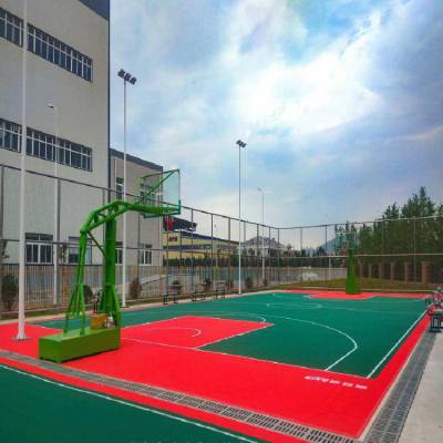 篮球场悬浮拼装地板 悬浮地板规格 悬浮式拼装运动地板 幼儿园悬浮拼装地板 Sinwe/鑫威地板