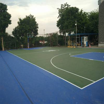 信源体育 篮球场地板公园环保硅pu塑胶地面 XY36