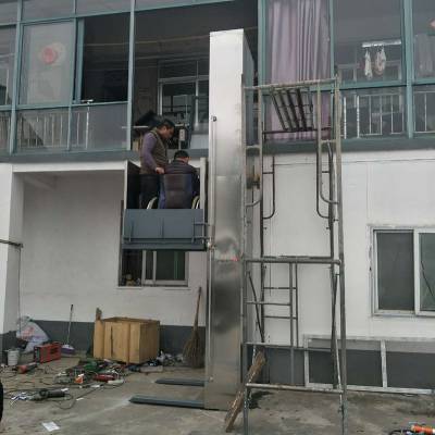 自建房无障碍升降平台 升降轮椅电梯 小型液压平台启运安阳市