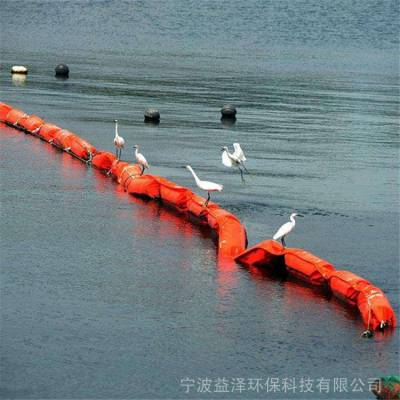 供应紧急油污处理防火固体浮子式围油栏_益泽环保橡胶450型围油栏