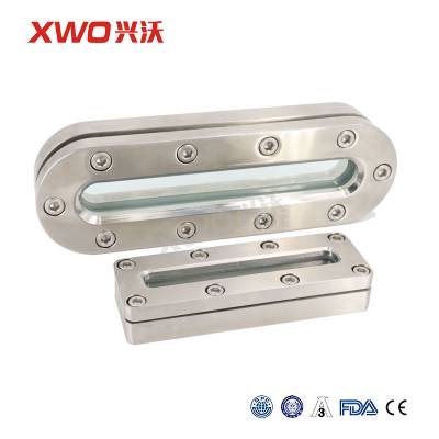 兴沃科技不锈钢卫生级法兰视镜无菌罐底法兰阀门