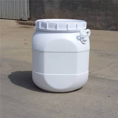 山东德州60公斤瓷白塑料桶/60升白色八角桶厂家