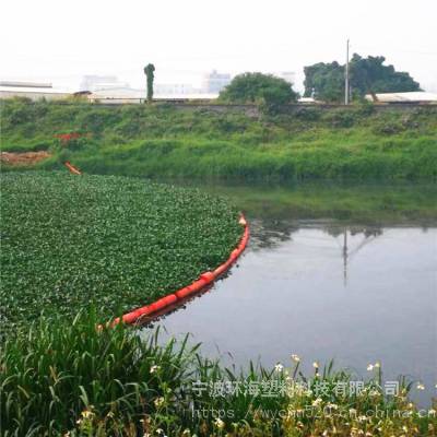 河道环境整治拦污浮筒 绳索串联U型拦截