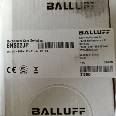 德国 BALLUFF 行程开关BNS02JP BNS813-B03-L12-61-A-22-03